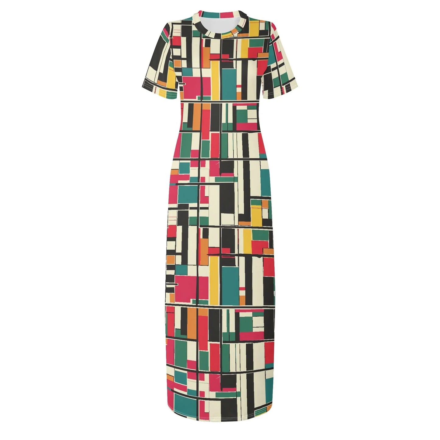 geometry-v2-short-sleeve-long-dress-long-dress-jlr-design-3 - JLR Design