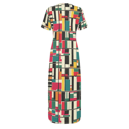 geometry-v2-short-sleeve-long-dress-long-dress-jlr-design-4 - JLR Design