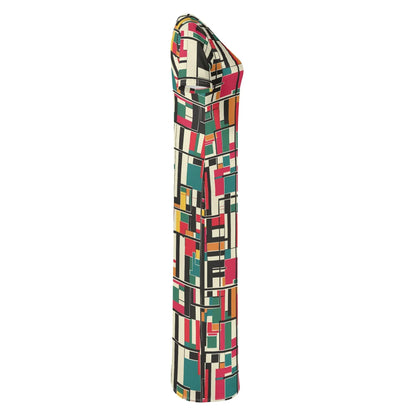 geometry-v2-short-sleeve-long-dress-long-dress-jlr-design-5 - JLR Design
