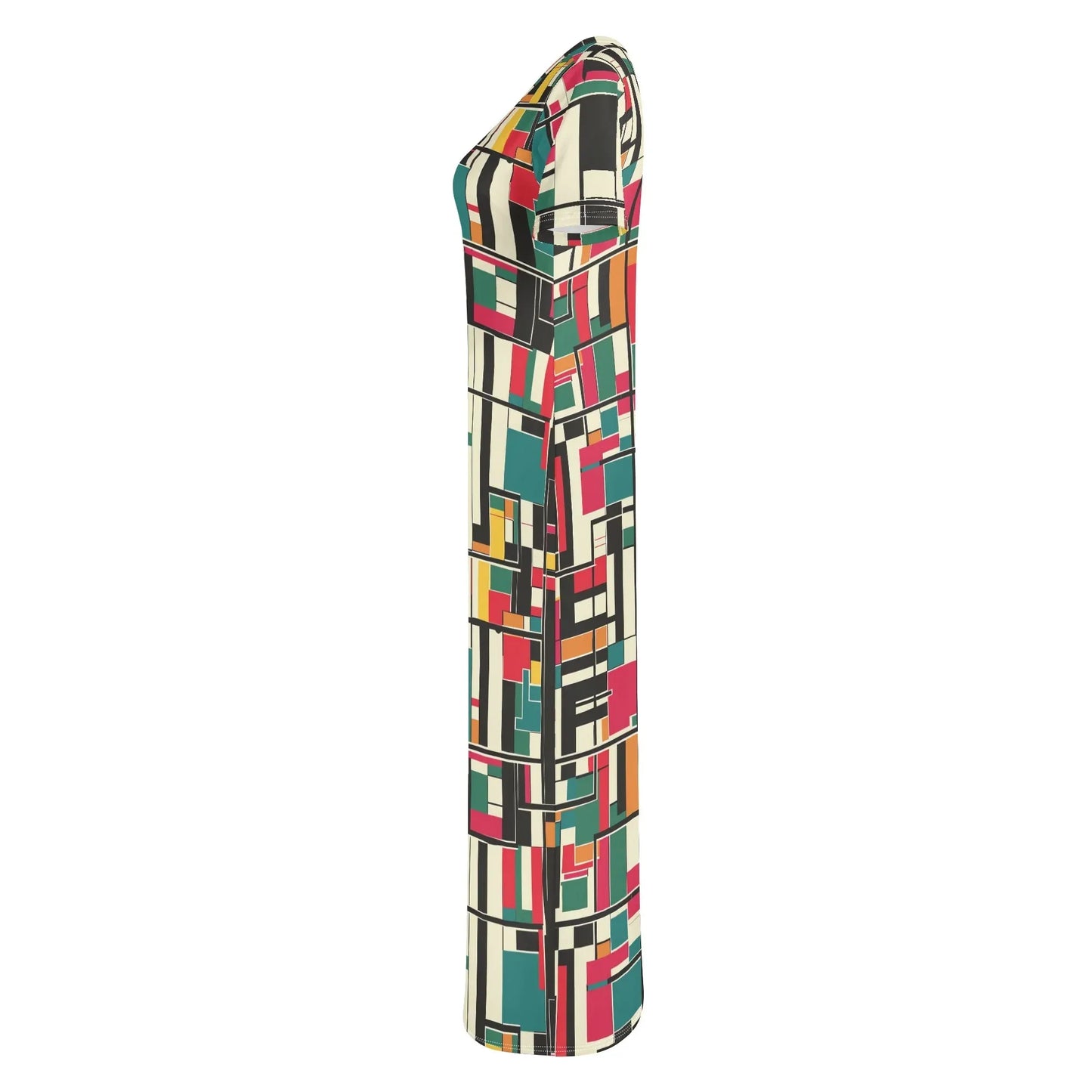 geometry-v2-short-sleeve-long-dress-long-dress-jlr-design-6 - JLR Design