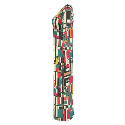 geometry-v2-short-sleeve-long-dress-long-dress-jlr-design-6 - JLR Design