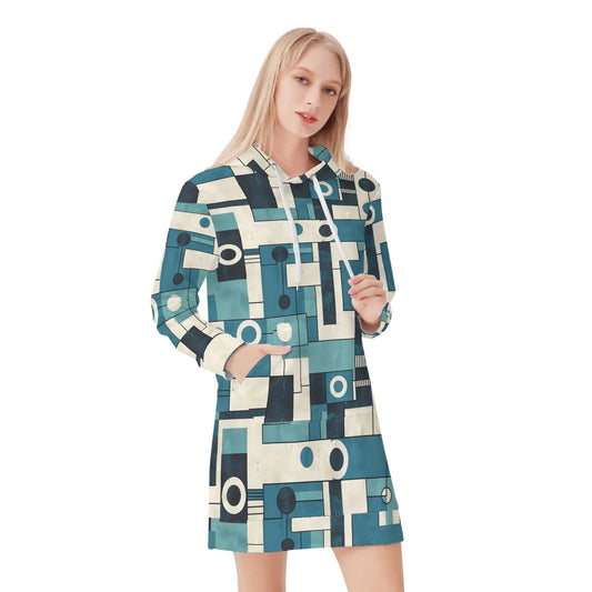 geometry-v3-damen-hoodiekleid-warmes-velvet-kapuzenkleid-aus-weichem-samt-fleece-hoodiekleid-jlr-design-1 - JLR Design
