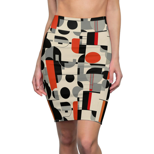geometry-v4-bleistiftrock-fur-damen-eleganter-mid-waist-rock-mit-stretch-komfort-bleistiftrock-jlr-design-1 - JLR Design
