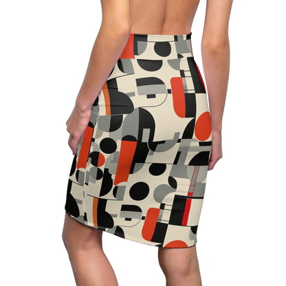 geometry-v4-bleistiftrock-fur-damen-eleganter-mid-waist-rock-mit-stretch-komfort-bleistiftrock-jlr-design-2 - JLR Design