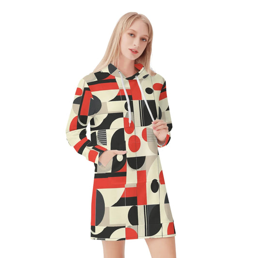 geometry-v4-damen-hoodiekleid-warmes-velvet-kapuzenkleid-aus-weichem-samt-fleece-hoodiekleid-jlr-design-1 - JLR Design