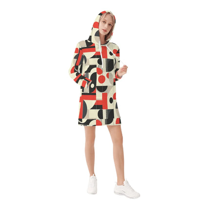 geometry-v4-damen-hoodiekleid-warmes-velvet-kapuzenkleid-aus-weichem-samt-fleece-hoodiekleid-jlr-design-4 - JLR Design