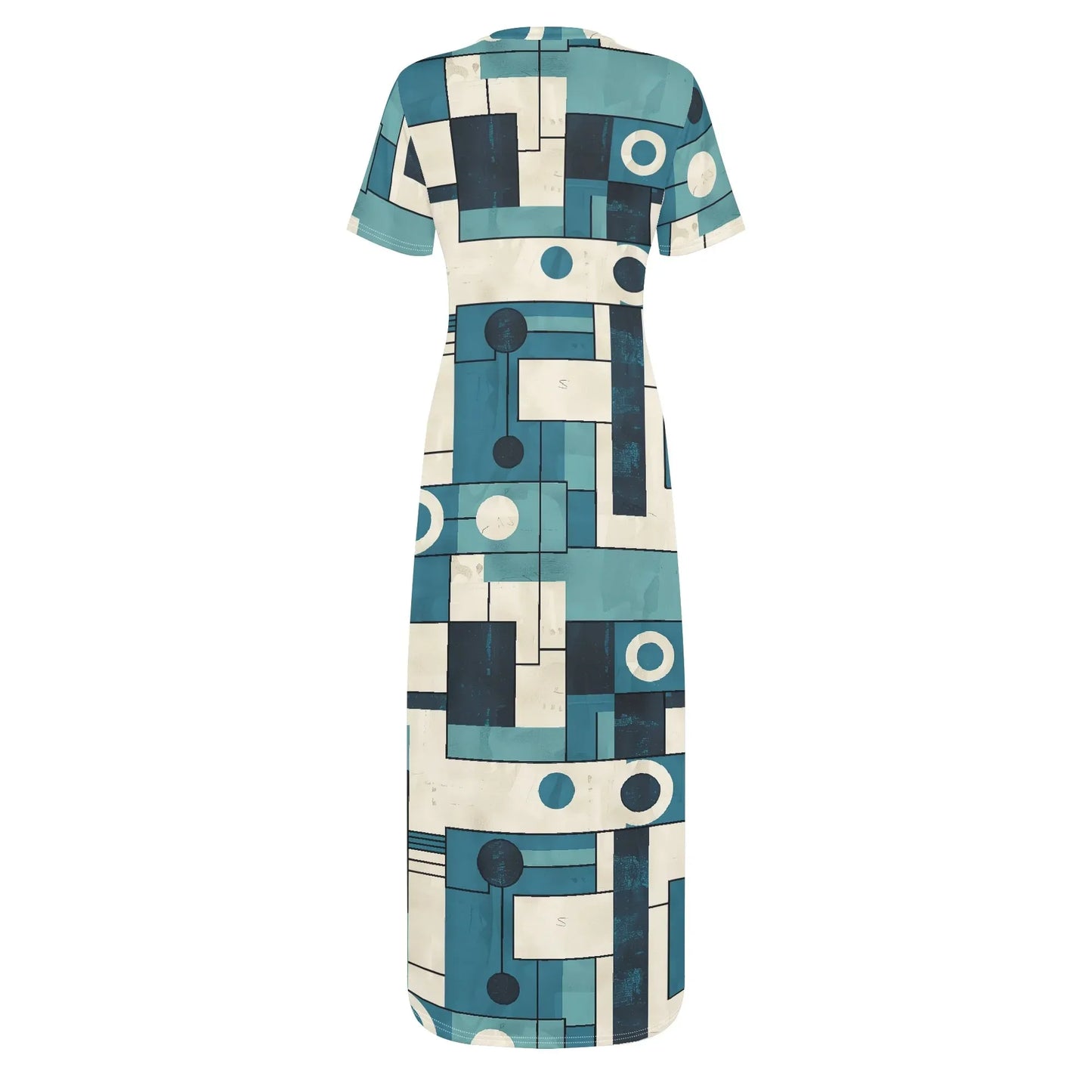 geometry-v4-short-sleeve-long-dress-long-dress-jlr-design-4 - JLR Design