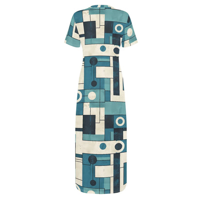 geometry-v4-short-sleeve-long-dress-long-dress-jlr-design-4 - JLR Design