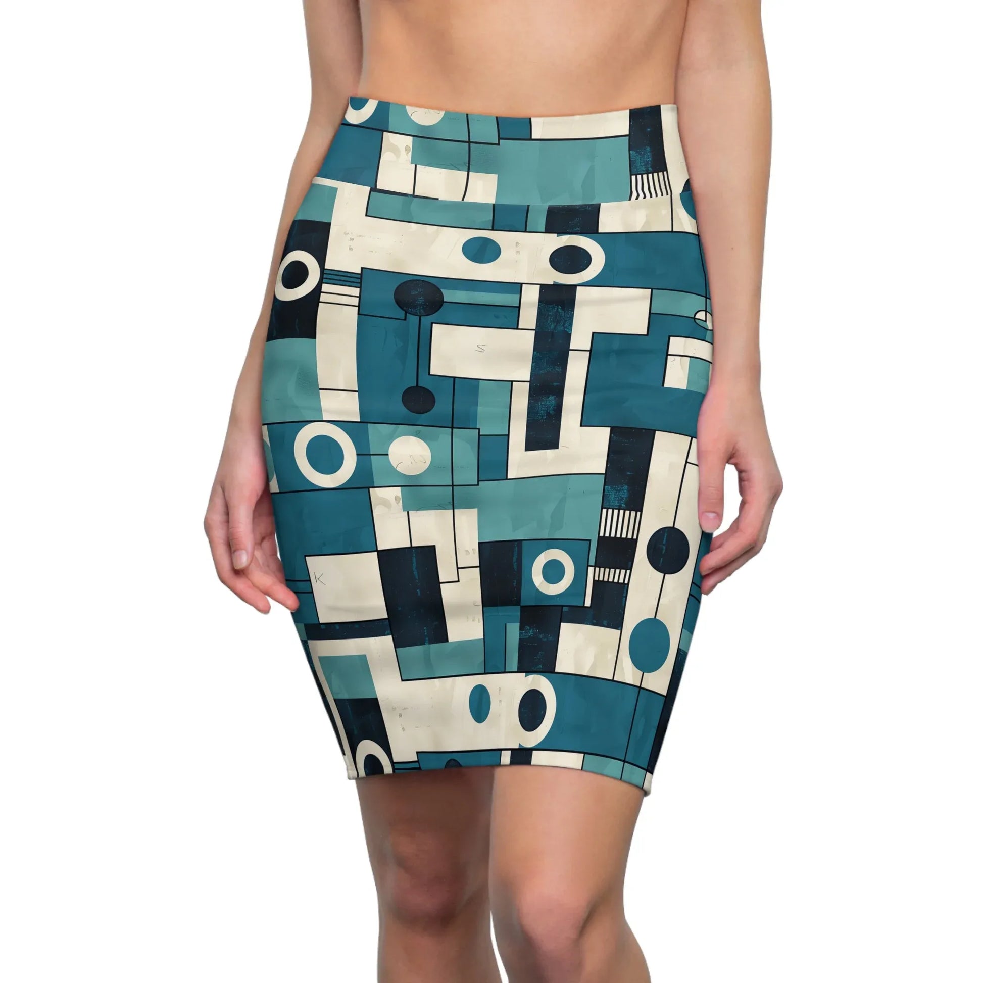 geometry-v5-bleistiftrock-fur-damen-eleganter-mid-waist-rock-mit-stretch-komfort-bleistiftrock-jlr-design-1 - JLR Design