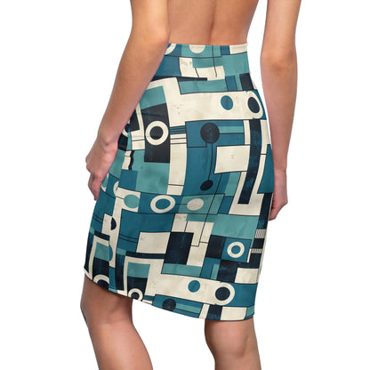 geometry-v5-bleistiftrock-fur-damen-eleganter-mid-waist-rock-mit-stretch-komfort-bleistiftrock-jlr-design-2 - JLR Design