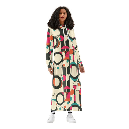 geometry-v5-damen-maxi-hoodiekleid-knochellanges-kapuzenkleid-aus-weich-angerautem-fleece-hoodiekleid-jlr-design-1 - JLR Design