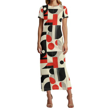 geometry-v5-short-sleeve-long-dress-long-dress-jlr-design-1 - JLR Design