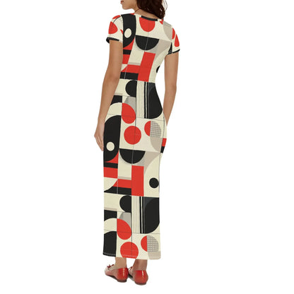 geometry-v5-short-sleeve-long-dress-long-dress-jlr-design-2 - JLR Design