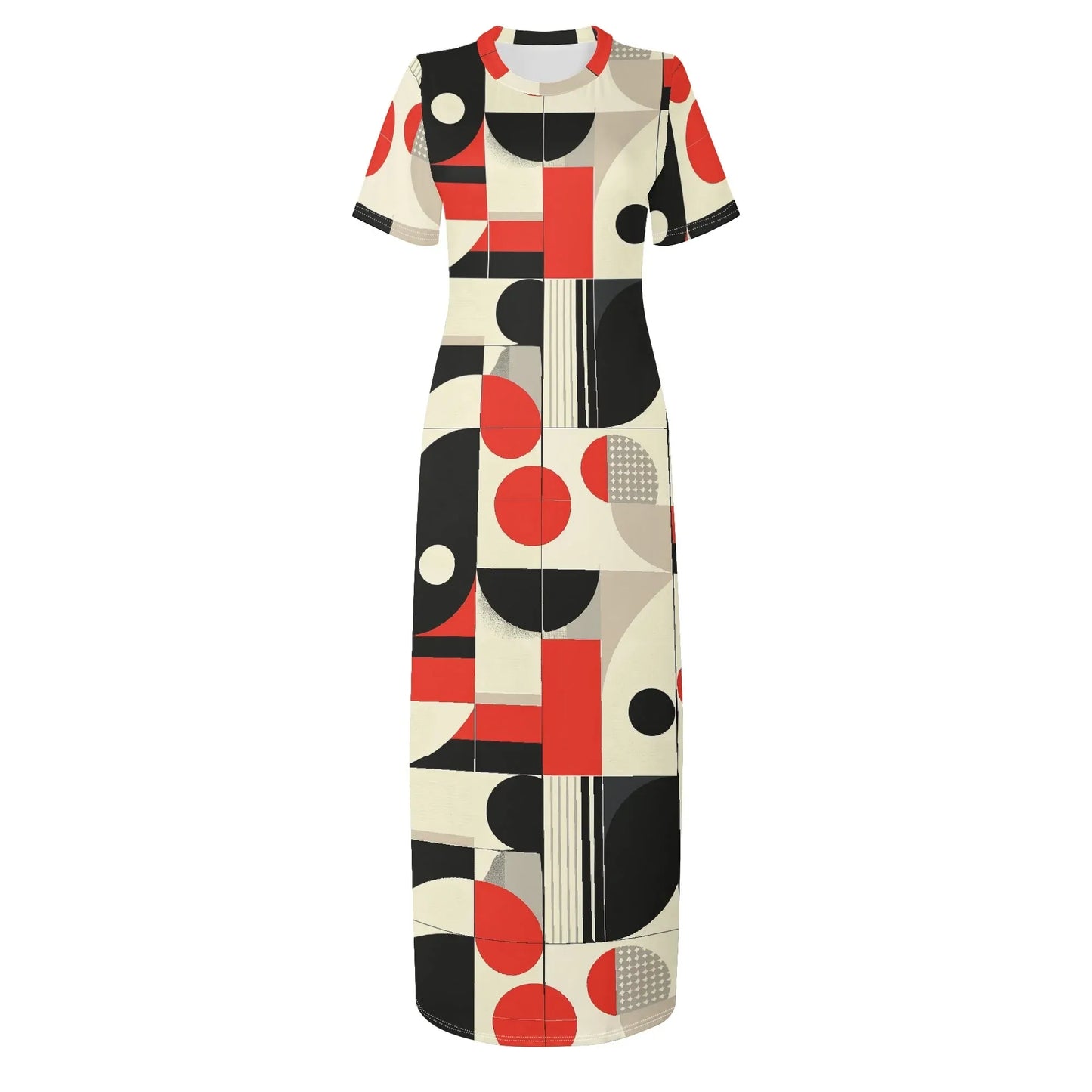 geometry-v5-short-sleeve-long-dress-long-dress-jlr-design-3 - JLR Design
