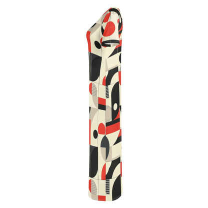 geometry-v5-short-sleeve-long-dress-long-dress-jlr-design-6 - JLR Design