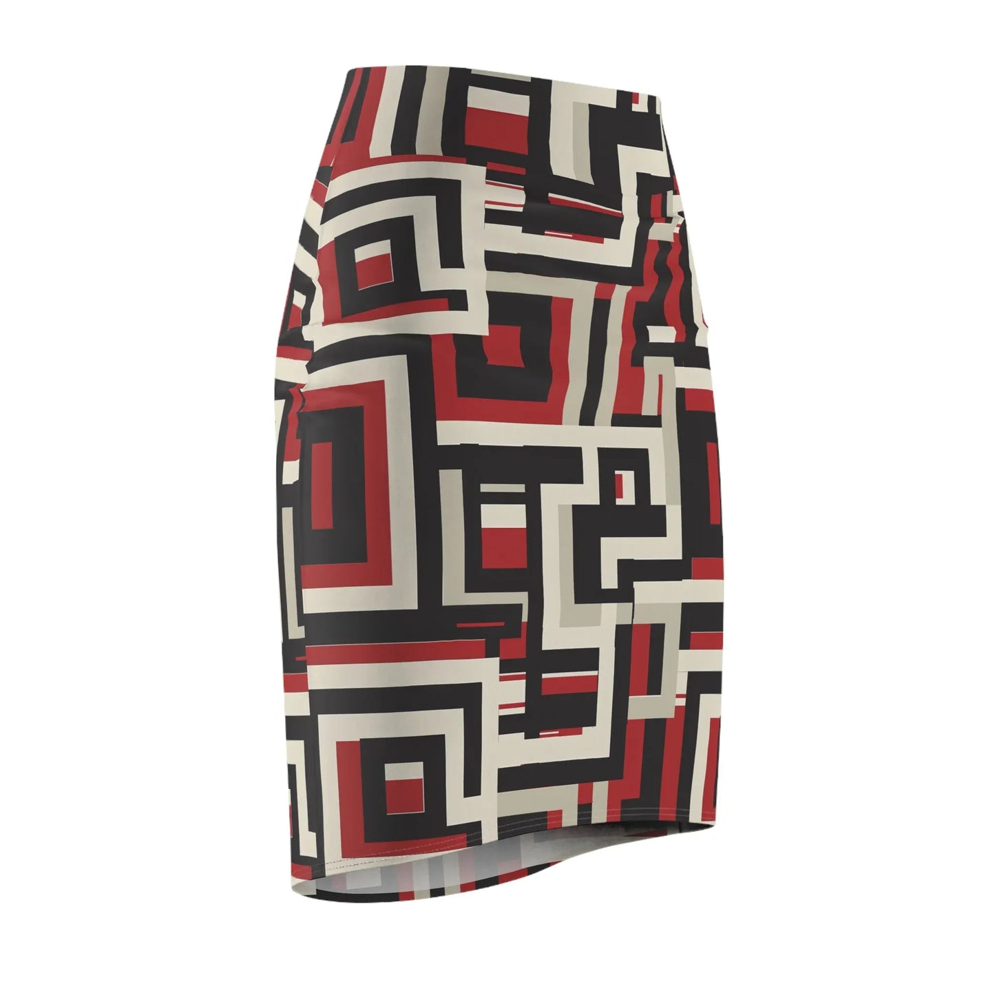geometry-v6-bleistiftrock-fur-damen-eleganter-mid-waist-rock-mit-stretch-komfort-bleistiftrock-jlr-design-6 - JLR Design