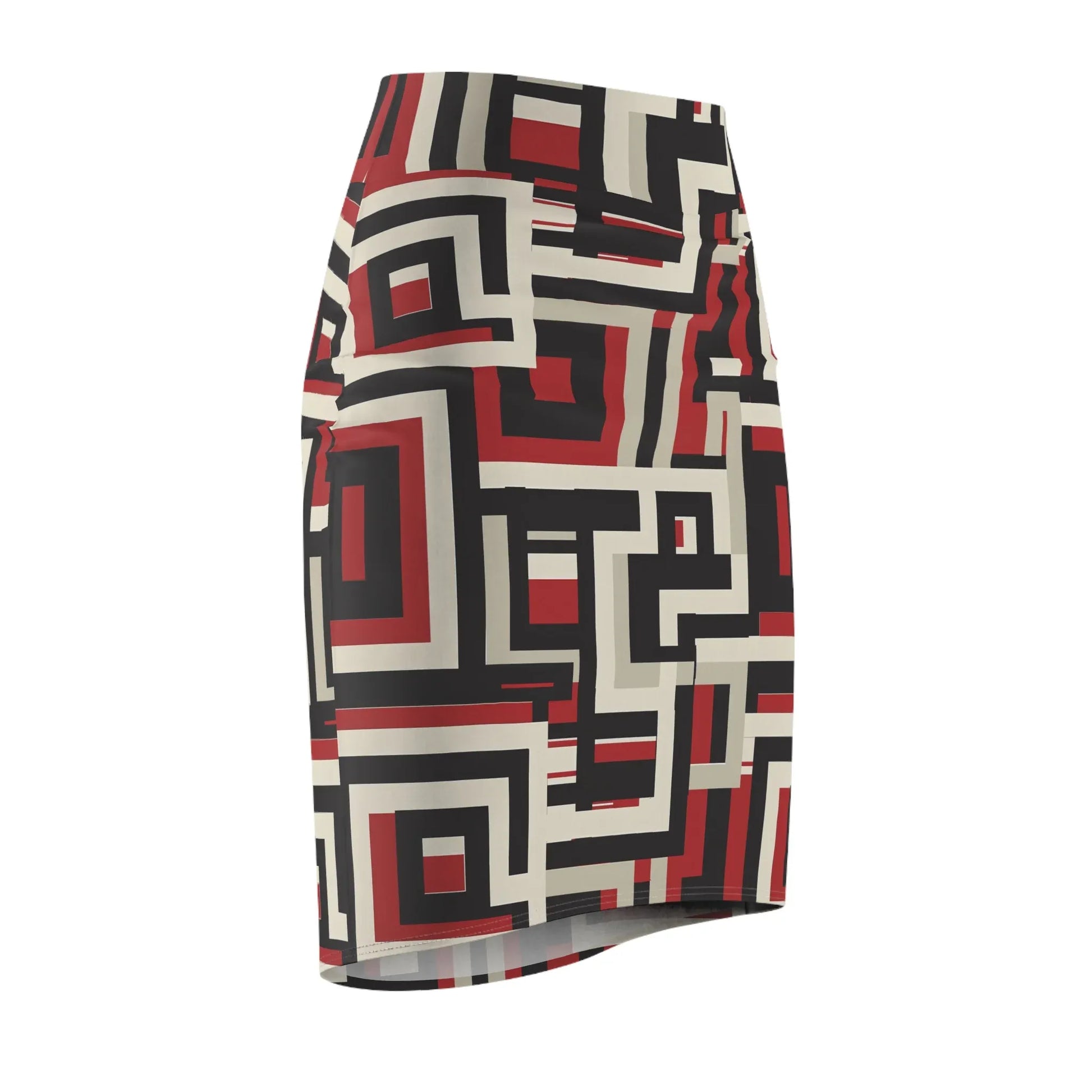 geometry-v6-bleistiftrock-fur-damen-eleganter-mid-waist-rock-mit-stretch-komfort-bleistiftrock-jlr-design-6 - JLR Design