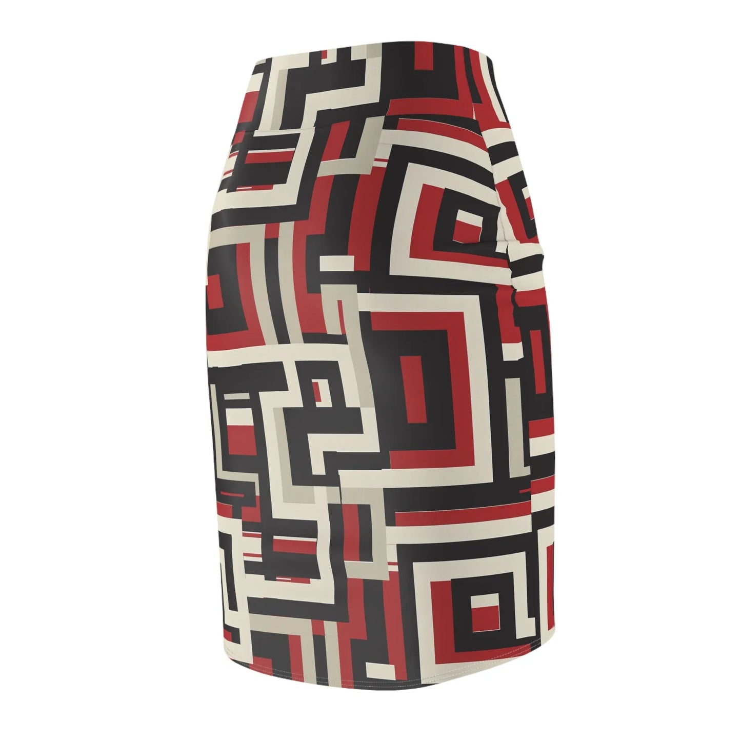 geometry-v6-bleistiftrock-fur-damen-eleganter-mid-waist-rock-mit-stretch-komfort-bleistiftrock-jlr-design-7 - JLR Design