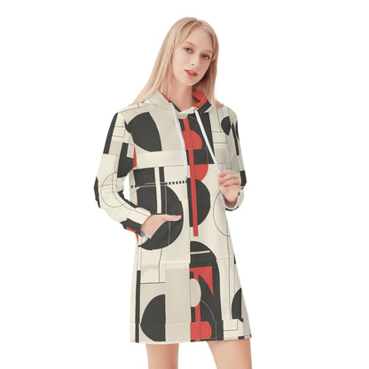 geometry-v6-damen-hoodiekleid-warmes-velvet-kapuzenkleid-aus-weichem-samt-fleece-hoodiekleid-jlr-design-1 - JLR Design
