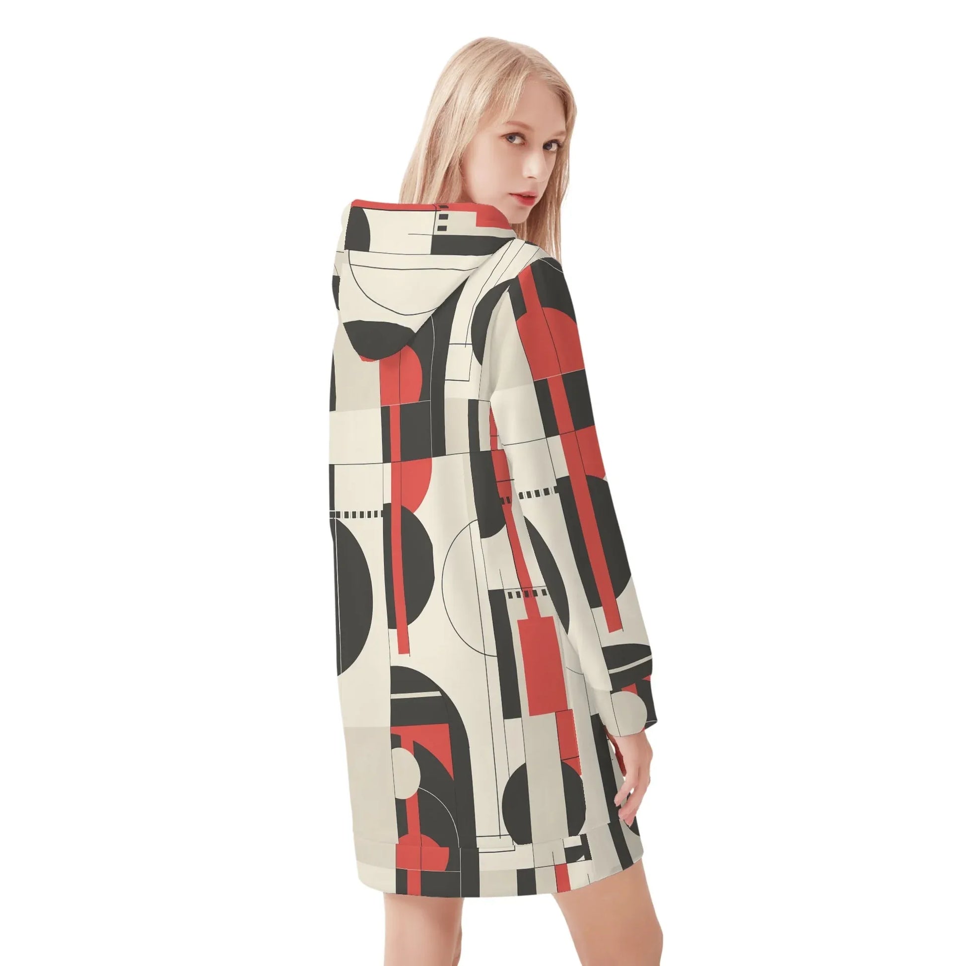 geometry-v6-damen-hoodiekleid-warmes-velvet-kapuzenkleid-aus-weichem-samt-fleece-hoodiekleid-jlr-design-2 - JLR Design