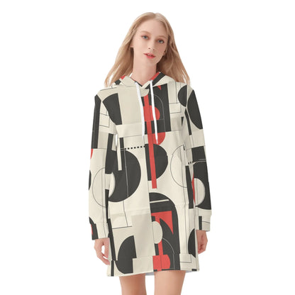 geometry-v6-damen-hoodiekleid-warmes-velvet-kapuzenkleid-aus-weichem-samt-fleece-hoodiekleid-jlr-design-3 - JLR Design