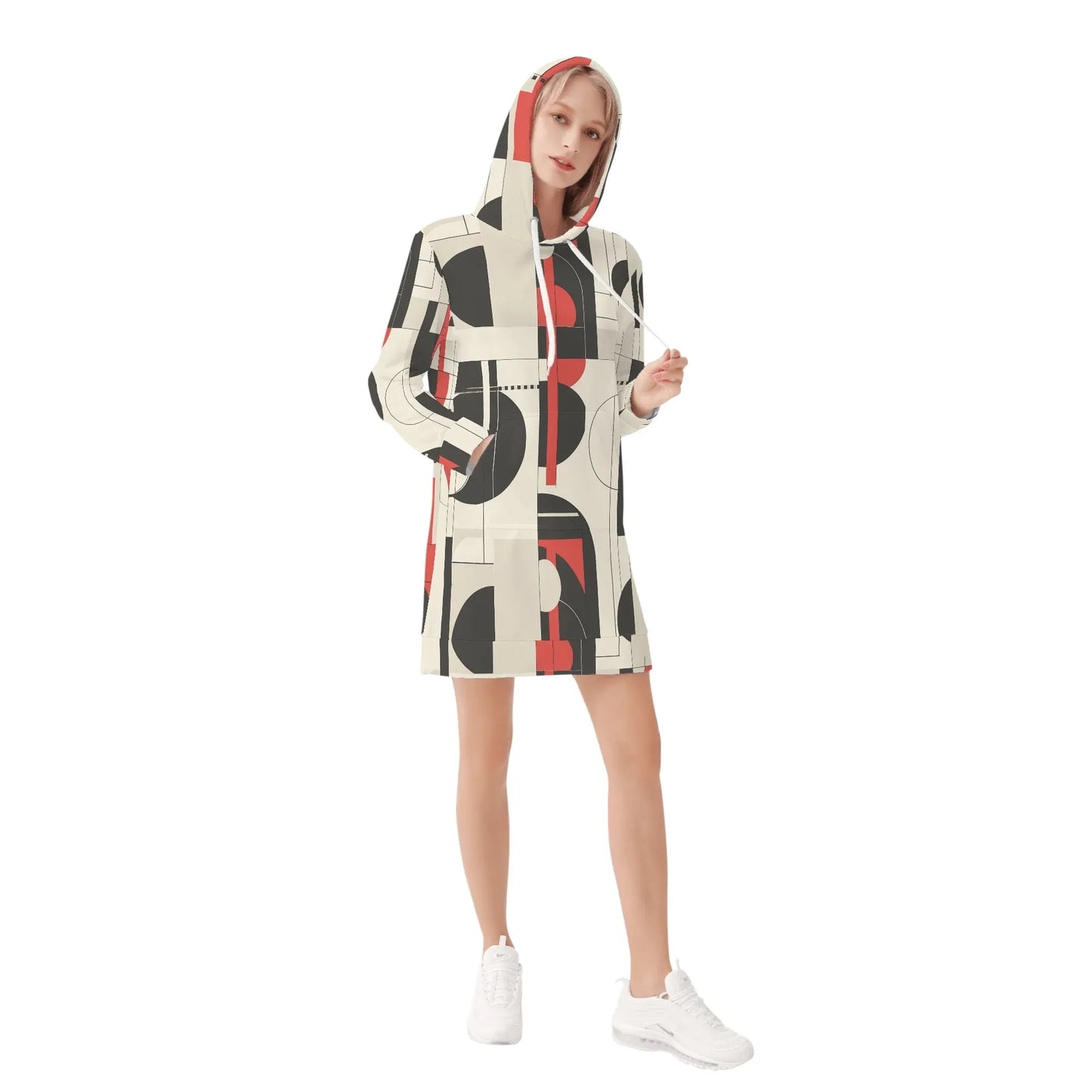 geometry-v6-damen-hoodiekleid-warmes-velvet-kapuzenkleid-aus-weichem-samt-fleece-hoodiekleid-jlr-design-4 - JLR Design