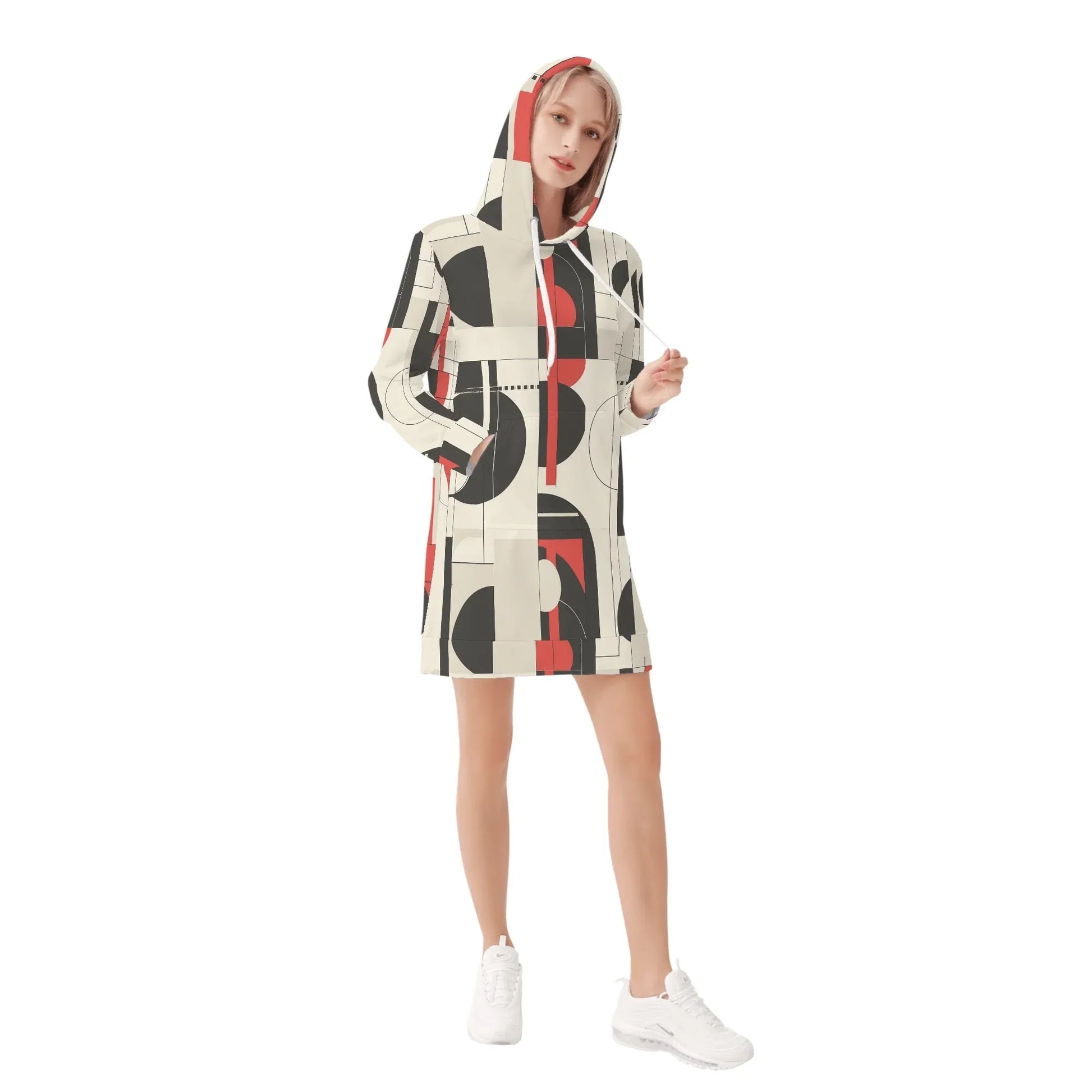 geometry-v6-damen-hoodiekleid-warmes-velvet-kapuzenkleid-aus-weichem-samt-fleece-hoodiekleid-jlr-design-4 - JLR Design