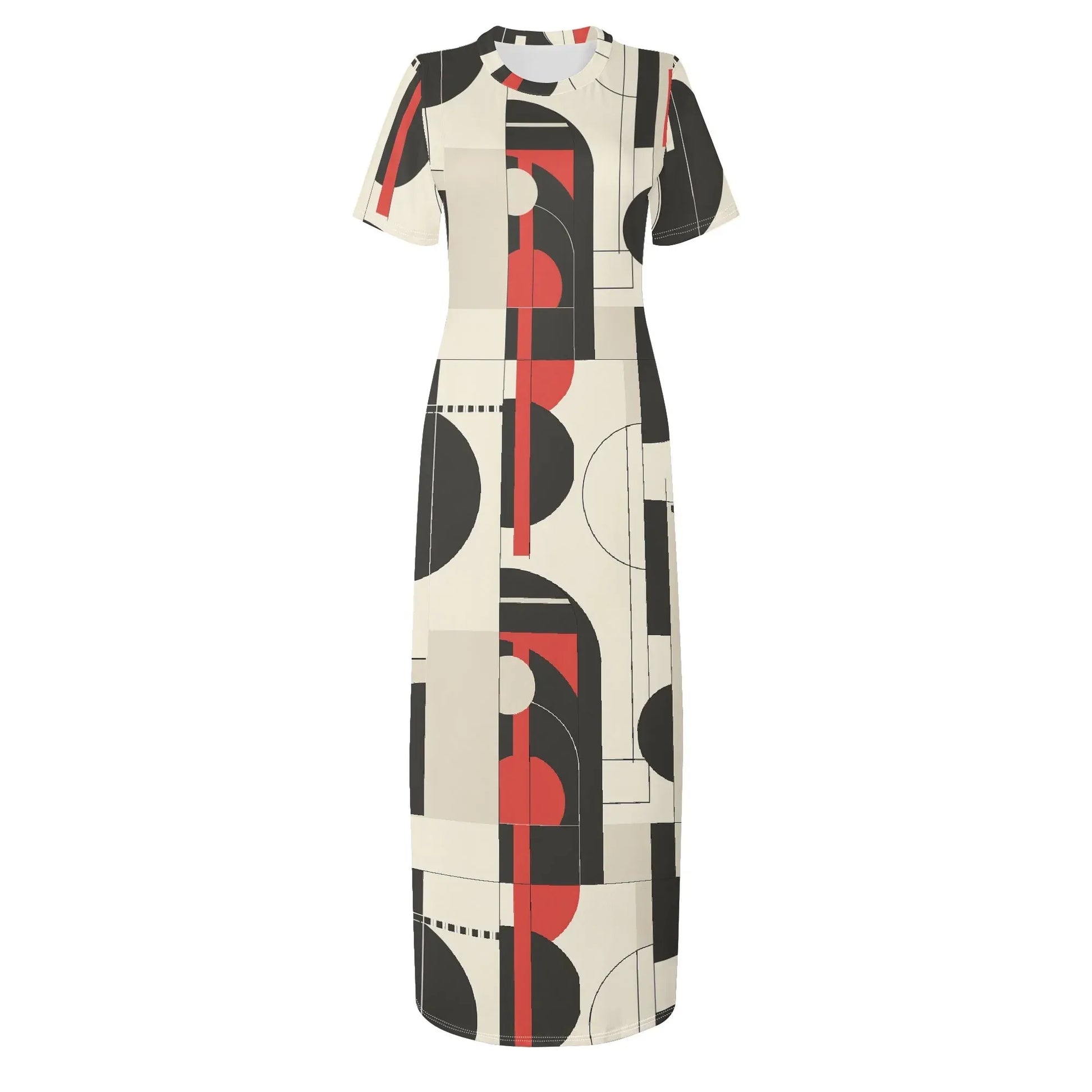 geometry-v6-short-sleeve-long-dress-long-dress-jlr-design-3 - JLR Design