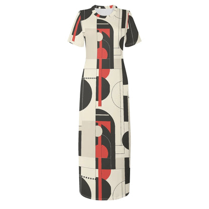 geometry-v6-short-sleeve-long-dress-long-dress-jlr-design-3 - JLR Design