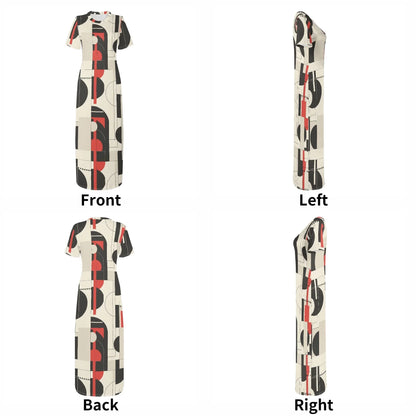 geometry-v6-short-sleeve-long-dress-long-dress-jlr-design-7 - JLR Design