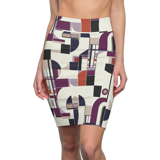geometry-v7-bleistiftrock-fur-damen-eleganter-mid-waist-rock-mit-stretch-komfort-bleistiftrock-jlr-design-1 - JLR Design