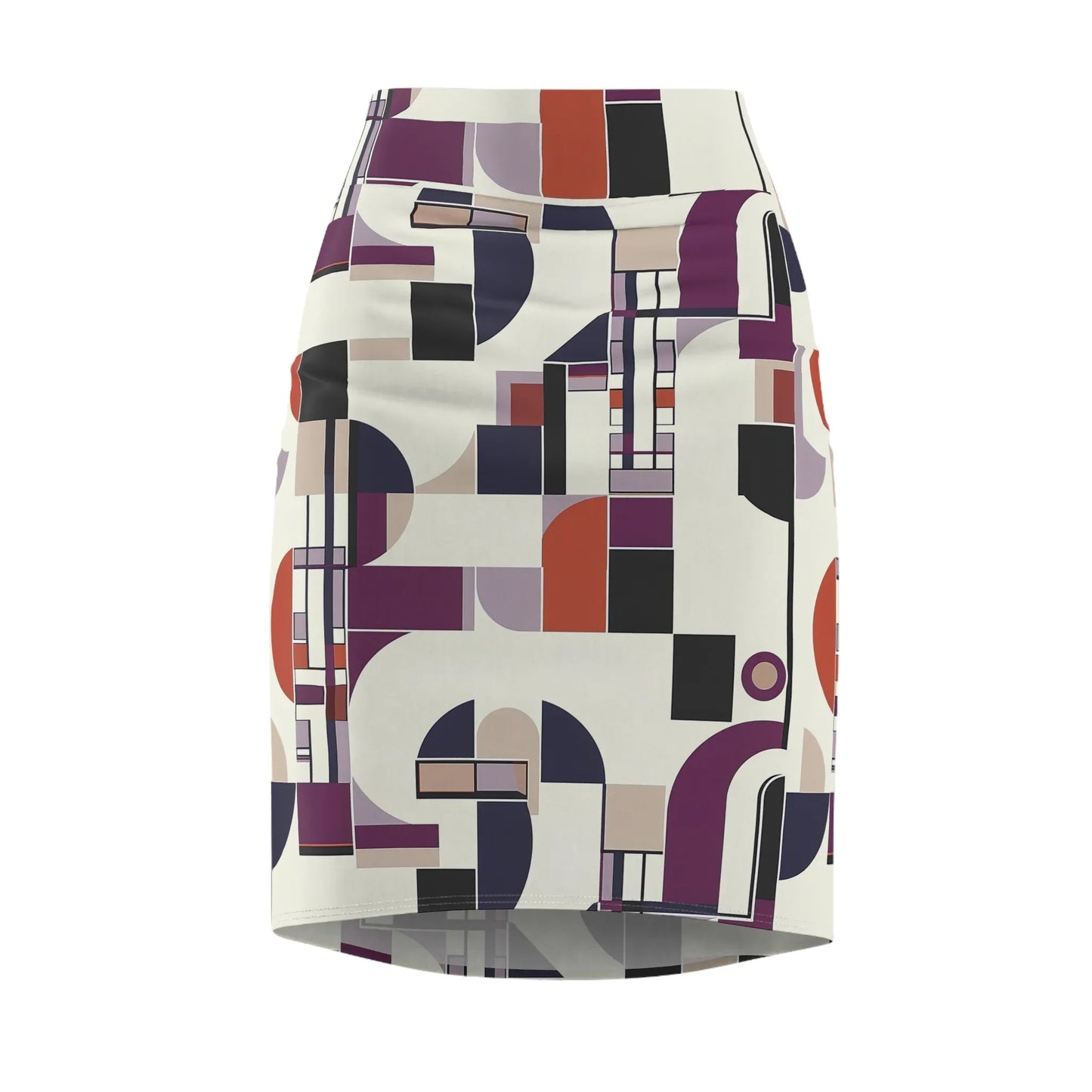 geometry-v7-bleistiftrock-fur-damen-eleganter-mid-waist-rock-mit-stretch-komfort-bleistiftrock-jlr-design-4 - JLR Design