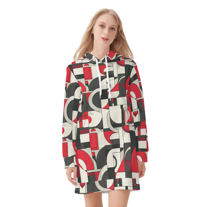 geometry-v7-damen-hoodiekleid-warmes-velvet-kapuzenkleid-aus-weichem-samt-fleece-hoodiekleid-jlr-design-3 - JLR Design