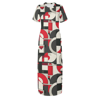 geometry-v7-short-sleeve-long-dress-long-dress-jlr-design-3 - JLR Design
