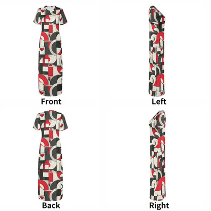 geometry-v7-short-sleeve-long-dress-long-dress-jlr-design-7 - JLR Design