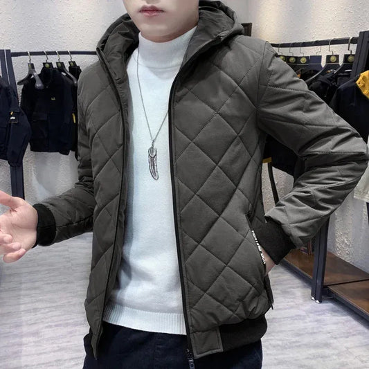 gesteppte-argyle-winterjacke-herren-mit-kapuze-jacke-jlr-design-1 - JLR Design