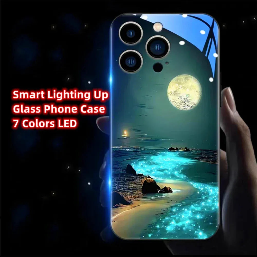 glowing-beach-led-handyhulle-fur-iphone-131415minipluspropromax-phone-case-jlr-design-11 - JLR Design