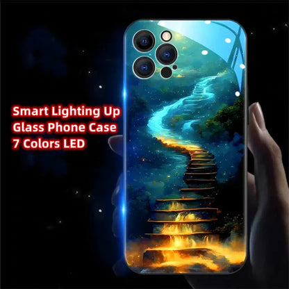 glowing-beach-led-handyhulle-fur-iphone-131415minipluspropromax-phone-case-jlr-design-12 - JLR Design
