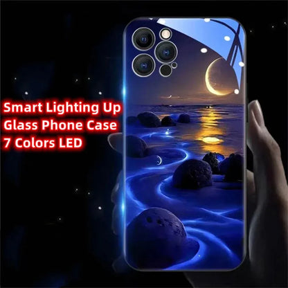 glowing-beach-led-handyhulle-fur-iphone-131415minipluspropromax-phone-case-jlr-design-14 - JLR Design