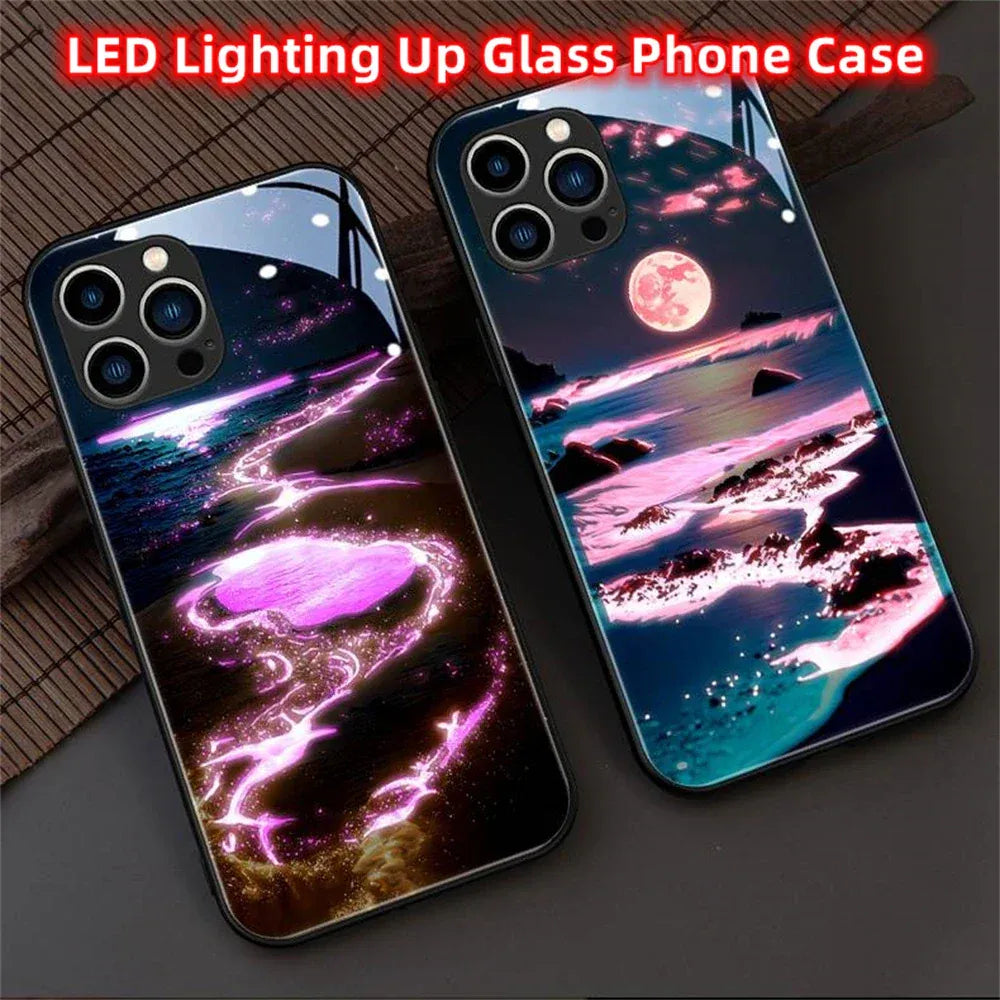 glowing-beach-led-handyhulle-fur-iphone-131415minipluspropromax-phone-case-jlr-design-4 - JLR Design