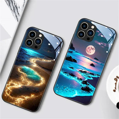 glowing-beach-led-handyhulle-fur-iphone-131415minipluspropromax-phone-case-jlr-design-5 - JLR Design