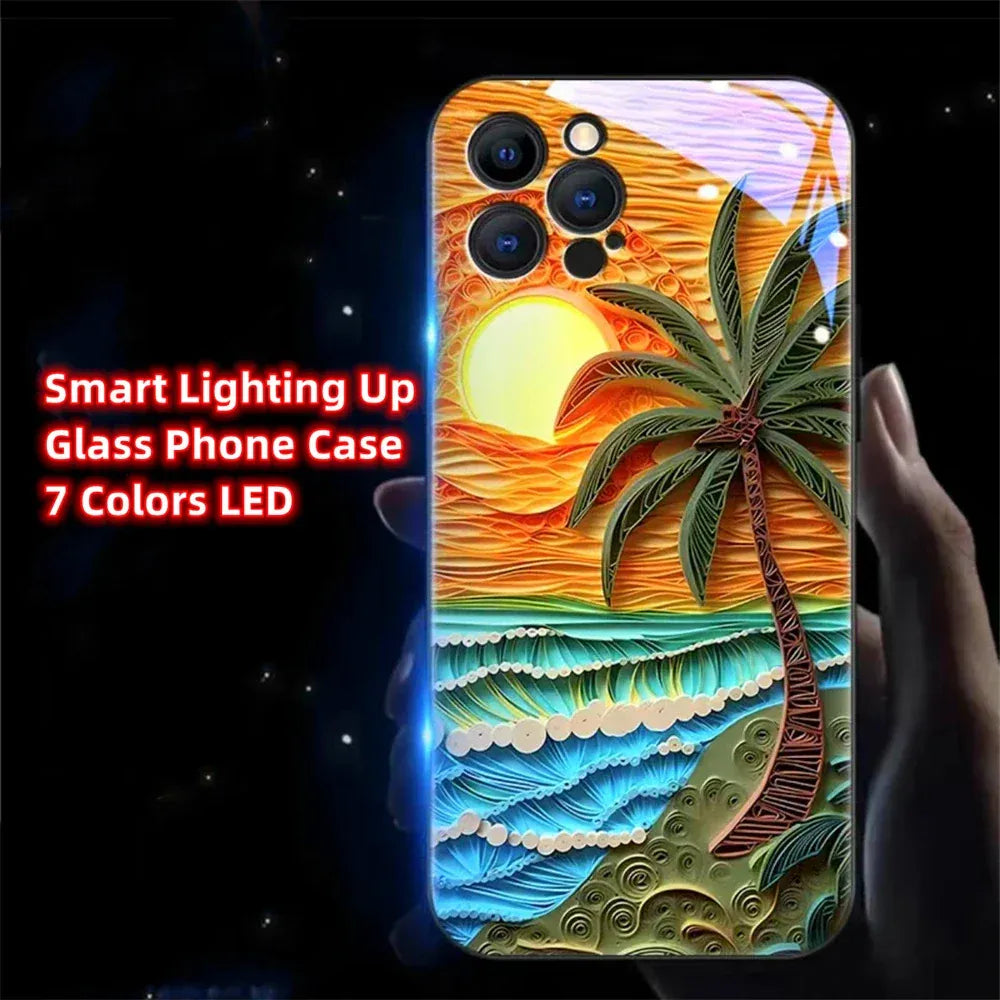 glowing-beach-led-handyhulle-fur-iphone-131415minipluspropromax-phone-case-jlr-design-8 - JLR Design