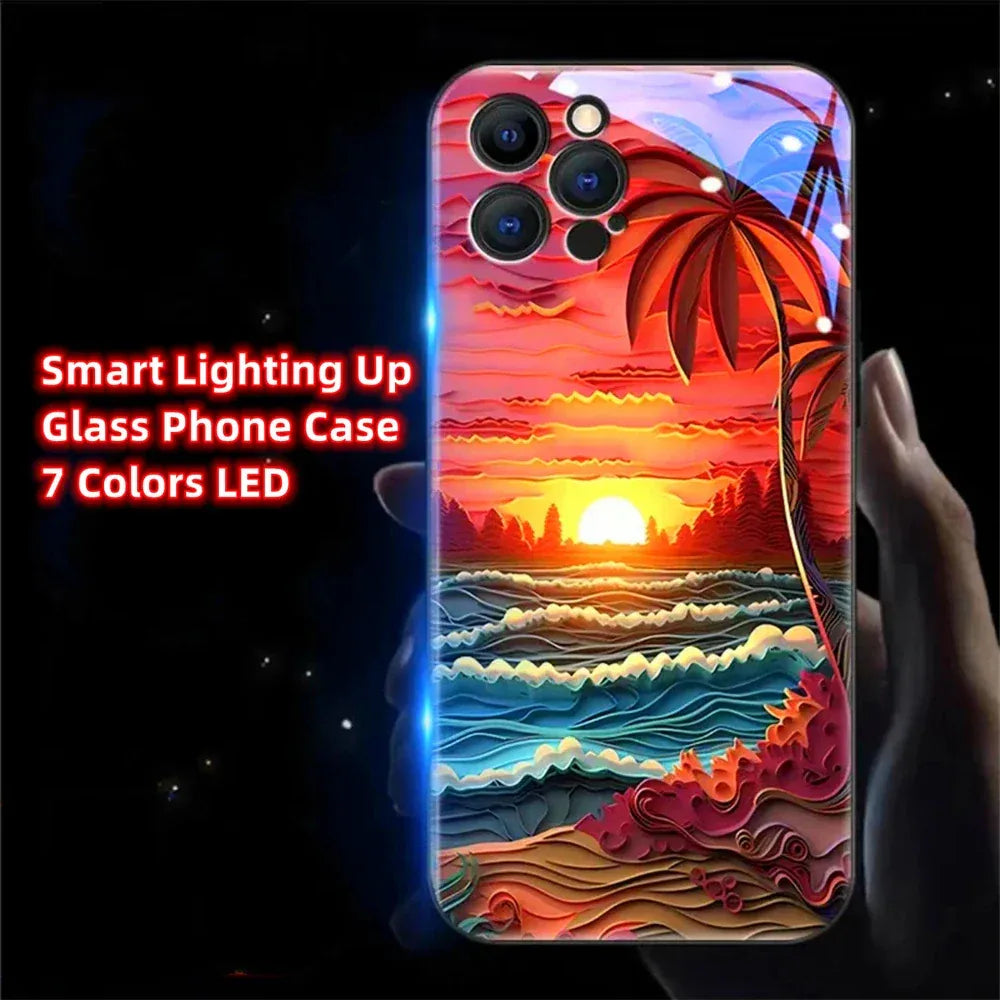 glowing-beach-led-handyhulle-fur-iphone-131415minipluspropromax-phone-case-jlr-design-9 - JLR Design
