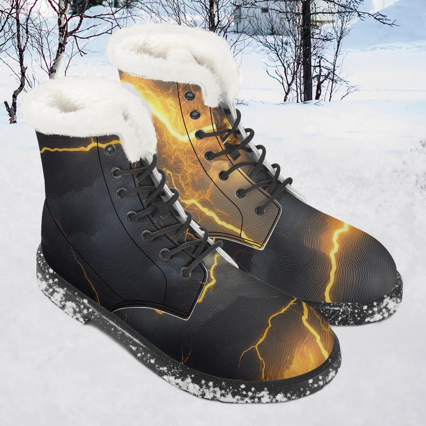gold-thunder-faux-fur-leder-boots-boots-jlr-design-1 - JLR Design