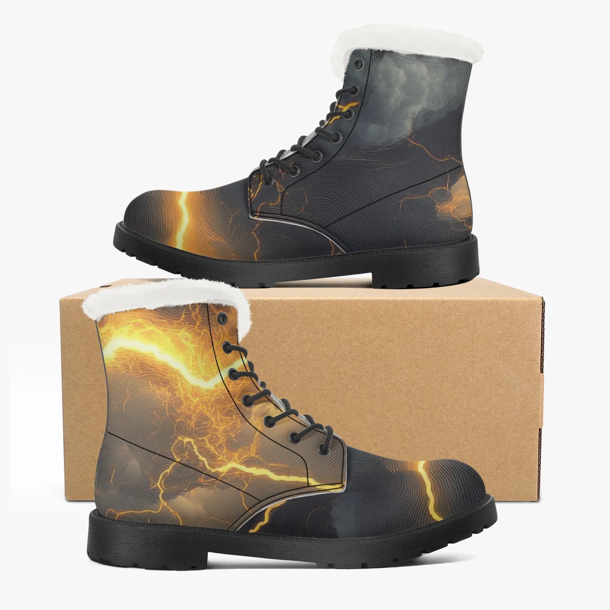 gold-thunder-faux-fur-leder-boots-boots-jlr-design-5 - JLR Design
