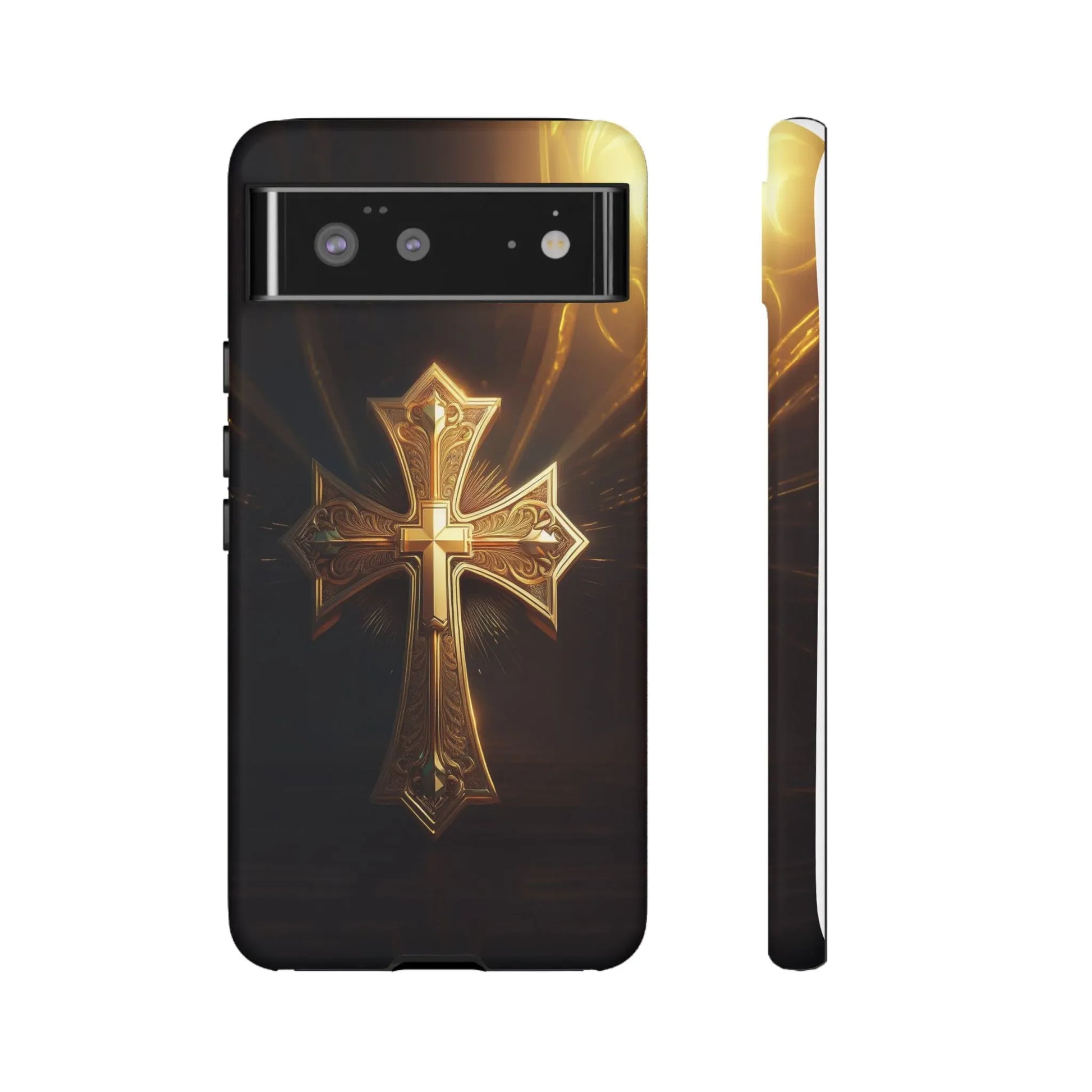 golden-cross-handyhulle-google-pixel-2-3-4-5-6-7-8-9-a-xl-pro-5g-phone-case-jlr-design-7 - JLR Design