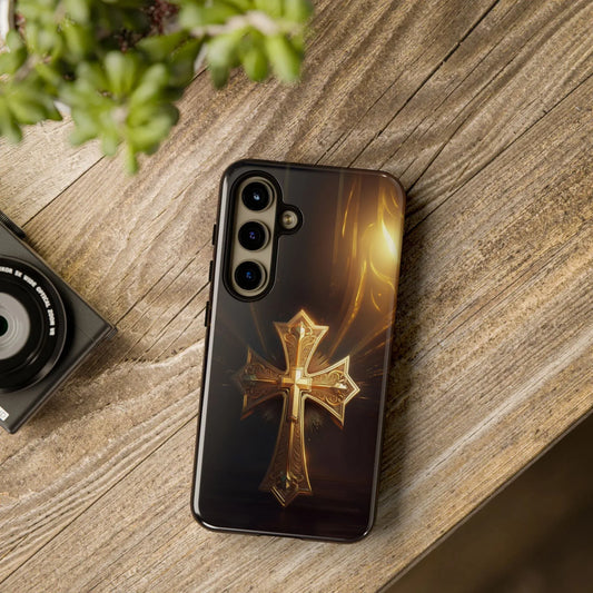 golden-cross-samsung-galaxy-cover-s21-s22-s23-s24-s25-plus-pro-ultra-phone-case-jlr-design-1 - JLR Design