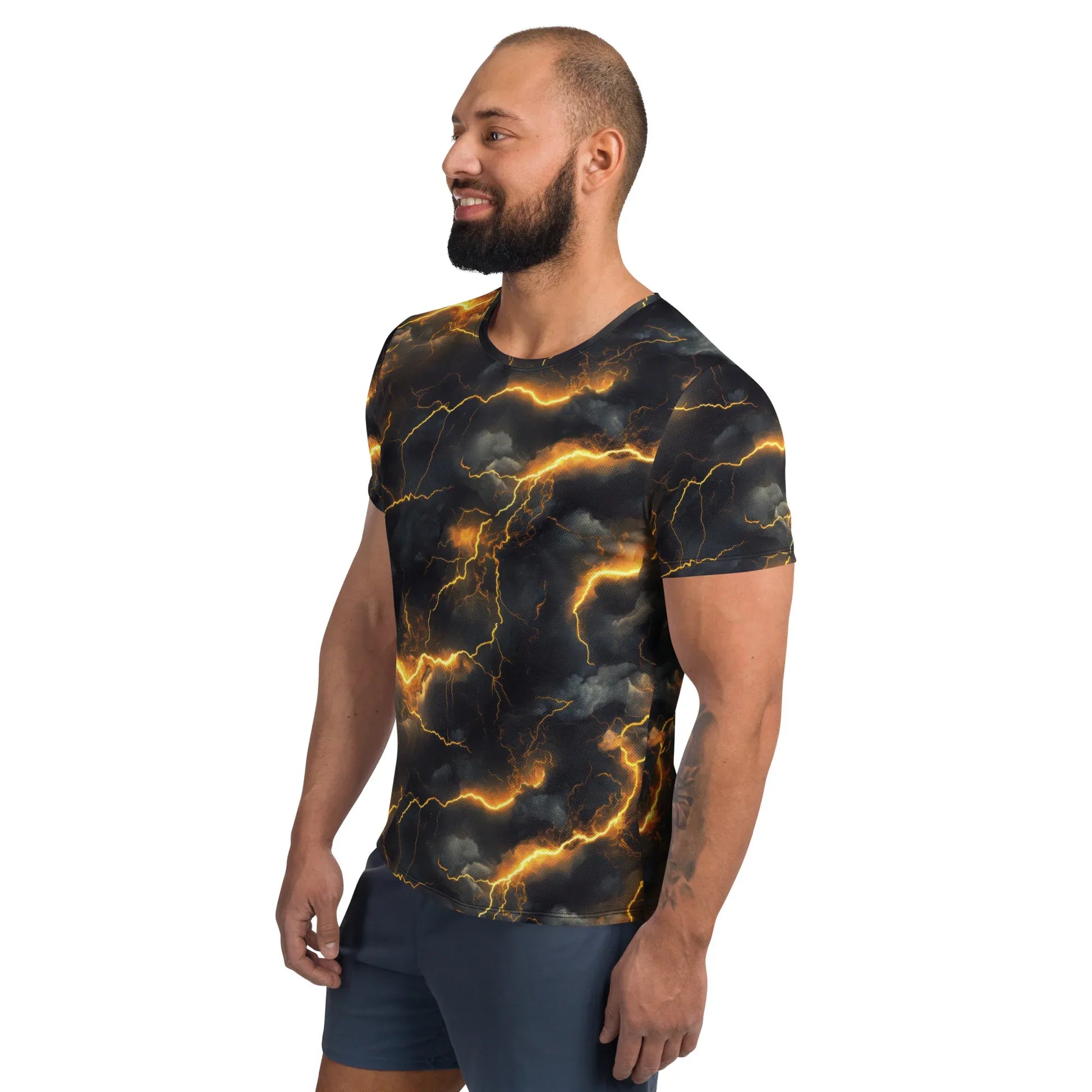 golden-lightning-sport-t-shirt-fur-herren-sport-t-shirt-jlr-design-9 - JLR Design