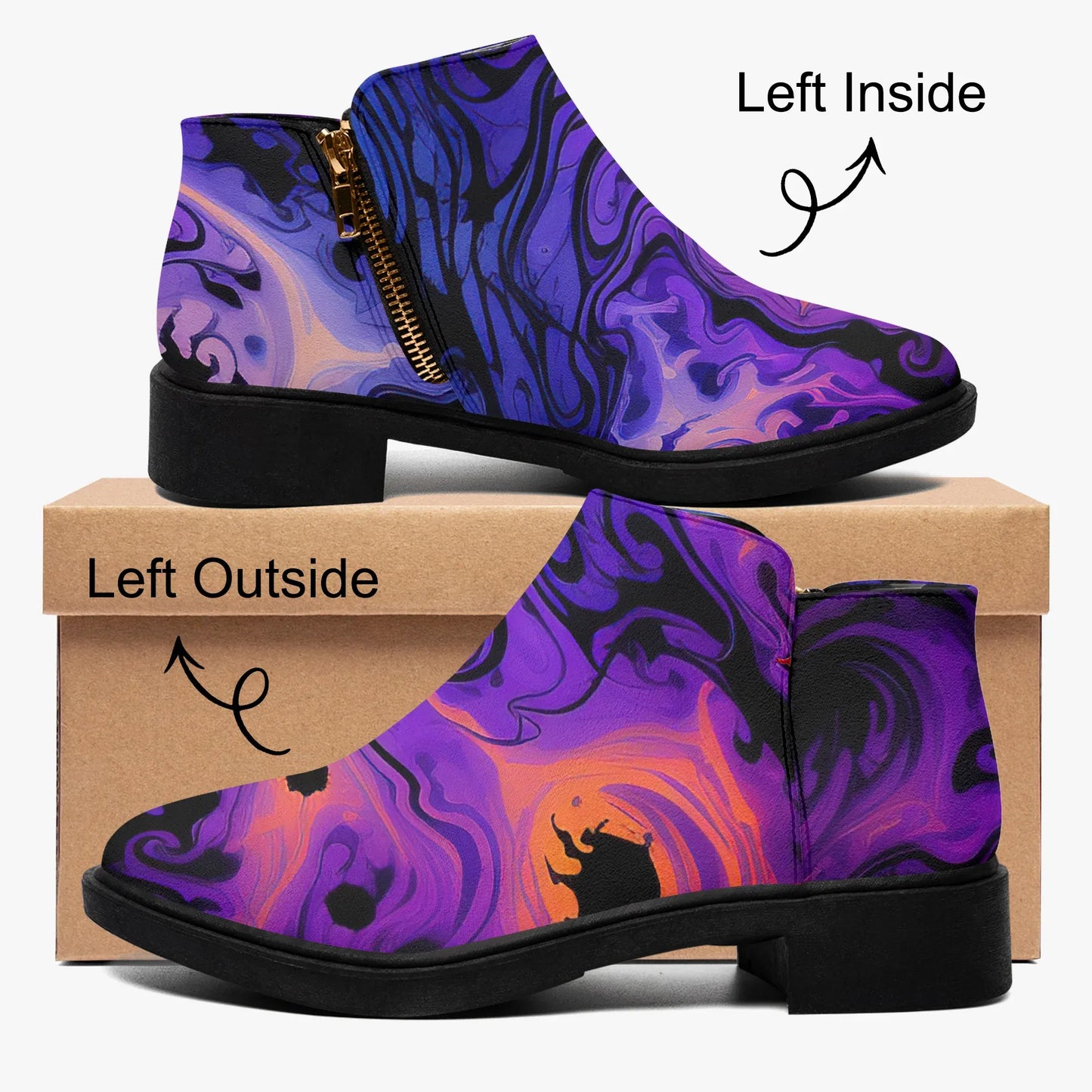 gothic-tie-dye-v1-elegante-reissverschluss-stiefeletten-stiefeletten-jlr-design-4 - JLR Design