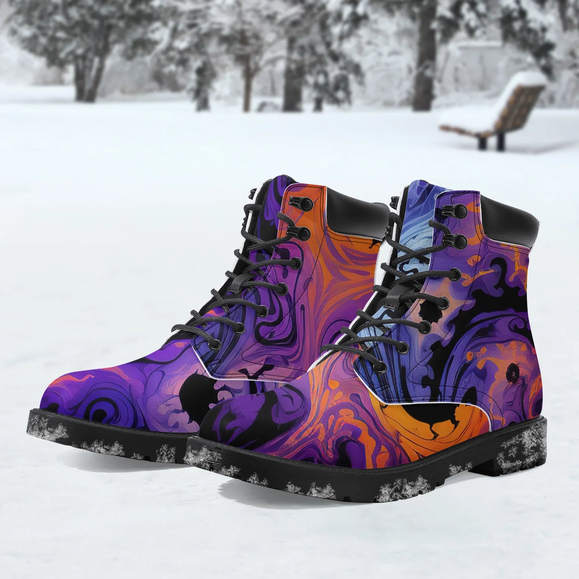 gothic-tie-dye-v1-leder-boots-or-stylische-und-warme-winterstiefel-boots-jlr-design-1 - JLR Design